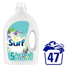 Surf not only brings you clean, clean clothes, but also positive energy. Surf 5 Herbal Extracts Liquid Detergent 47 Washes 1 645l Wilko