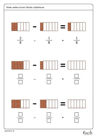 Die anzahl der aufgaben und die anzahl der brüche pro aufgabe kann gewählt werden. Arbeitsblatt Bruche Subtrahieren Zur Anschaulichen Einfuhrung In Die Bruchrechnung Bruchrechnen Bruche Lernen Nachhilfe Mathe