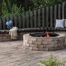 Weston Stone Contemporary Stone Circle Fire Pit Kit Fire Pit Backyard Stone Fire Pit Outdoor Fire Pit