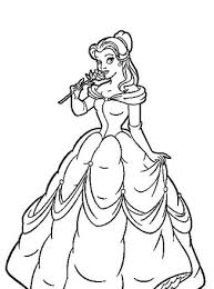 Beauty and the beast coloring pages 87. Princess Coloring Page Coloring Princess Beauty Beast Belle 5 All Kids Network