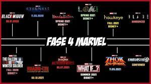 Phase four features all of the marvel studios productions set to be released from 2021 through 2023. Marvel Oficialmente Confirma La Fase 4 Todo Sobre Las Nuevas Peliculas Y Series Del Mcu Youtube