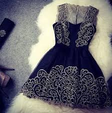 Black And Silver Combination Gown Vintage Elegant Gold Thread Embroidery Dress Party Dress Only 89 99 Bygoods Com Fashion Cute Dresses Nice Dresses
