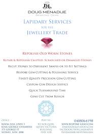I was looking for an emerald cut to fit within a platinum setting i already had. Bespoke Gems Lapidary Services