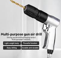 Air Drill 3/8" Reversible Pneumatic 1800RPM Variable Speed ...