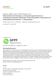 Check spelling or type a new query. Pdf Dokumentation Der Erhebungs Und Auswertungsinstrumente Zur Schweizerisch Deutschen Videostudie Unterrichtsqualitat Lernverhalten Und Mathematisches Verstandnis 3 Videoanalysen