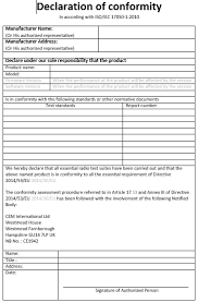How To Create A Declaration Of Conformity Cem International