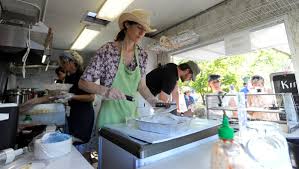 The trucks are like mobile catering kitchens that drive to your location. Food Truck Fuel Festival