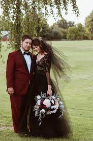 9 13 19 Maroon Wedding Black Wedding Dresses Black Wedding