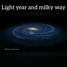 Space Checker On Instagram Understanding Light Year With A Comparison With Milky Way Credits Unbelievablecosm In 2020 Light Year Milky Way Understanding