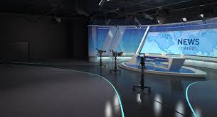 Tv Studio News 3d Model 3d Model Studio New Set