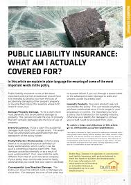You might assume your insurance (typically your commercial general liability insurance) will cover claims for your defective work. Building Business December 2013 By Itm Support Office Issuu