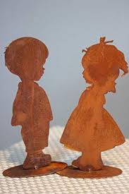 Metallfigur Quot Lotta Leo Quot Set Herbstdeko Eingangsbereich Tisch Basteln Fensterbank Garten Wohnzimmer D Metallfiguren Herbst Dekoration Dekoration