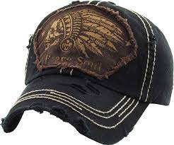 Kbvt 1058 Blk Indian Head Vintage Baseball Cap Distressed Dad Hat At Amazon Men S Clothing Store Cap Men Fashion Hats For Men Mens Accessories Fashion