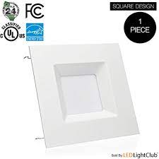 Groot geleid comité licht (11). 6 Inch Led Square Downlight Led Trim 15w Square Recessed Light Retrofit Led Recessed Lighting Fixture Square Recessed Lighting Downlights Recessed Lighting