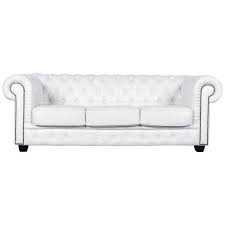 Black And White Couches For Sale Chesterfield Three Seat Sofa White Leather Couch Vintage Retro Rivets White Leather Couch Leather Couch White Sofas