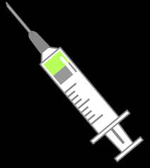 精密な注射器のフリーイラスト素材