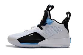 2 rated 2 stars out of 5 (1). Air Jordan 33 White Black Blue Metallic Gold Basketball Shoes