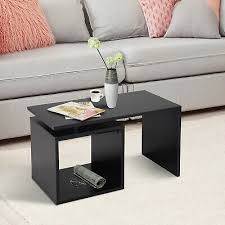Homcom 77cm Mdf Coffee Table Sofa Ottoman Tray Organizer Room Console End Tv 34 99 Picclick Uk