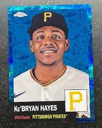 2022 Topps Chrome Platinum Anniversary Toile White Blue Ke'Bryan Hayes  141/199