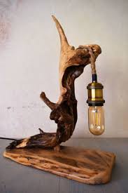 Driftwood Edison Lamp Bedside Lamp Night Wood Lamp Vintage Edison Bulb Housewarming Gift Driftwood Bedroom Light Vintage La Treibholz Lampe Lampe Altholz Lampe