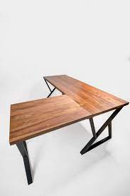 Essentials by ofm writing desk with 4 shelf unit, wa. Desks Custom Large Mid Century Style Walnut Desk Home Living