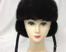 Black Fox Fur Hat, Black Aviator Winter Hat,blsck Fox Fur Trapper Hat,  Natural Fox Fur Hat, Black Ushanka, Winter Furry Hat