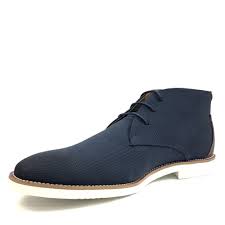 Steve Madden Mens 12 Navy Blue M Baskit Chukka Boot