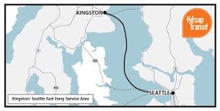 You'll dock right near the harborside fountain park, which is surrounded by plenty of places to grab lunch or dinner. Kingston Fast Ferry Kitsap Transit