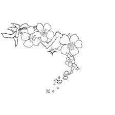 Beautiful japanese cherry blossom (sukura) tree stencil pack including all the wall stencils you need to create a rounded tree or a windswept tree wall mural. Outline Cherry Blossom Tree Stencil Novocom Top