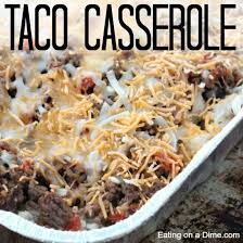 Taco Rice Casserole Freezer Friendly And Easy To Make Recipe Easy Taco Casserole Easy Taco Taco Casserole Recipe