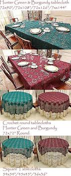 Indoor outdoor patio round fitted tablecloth,elastic edge, waterproof wipeable. 12 Crochet Tablecloths Ideas Crochet Tablecloth Lace Tablecloth Crochet