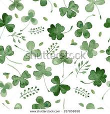Sebagai bocoran, hanya ada satu semanggi berdaun empat pada gambar tersebut. Shamrock Pattern Daun Semanggi St Patricks Day Wallpaper Watercolor Background Watercolor Fabric