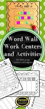 First Grade Word Wall Activities And Centers Rf 1 3g Word Wall Activities First Grade Words Word Wall