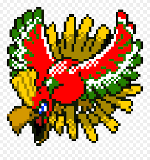 Tagged as adventure games, pokemon games, retro games, rpg games, and strategy games. Ho Oh Pixel Art Png Download Ho Oh Sprite Pokemon Clipart 5557935 Pinclipart