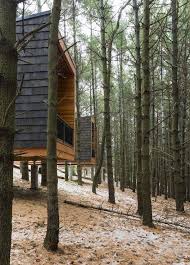 Galeria De Cabanas Campistas Del Parque Regional Whitetail Woods Hga Architects And Engineers 1 Cabins In The Woods Architecture Woodland House