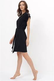 Luisa Moretti Dámský bambusový župan Erin, černý, S