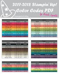 New 2017 2018 Annual Catalog Sneak Peek Color Charts Rgb