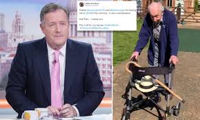 Do not deliver the meme caption via the title, the meme should not require the title to explain itself. Piers Morgan Donates 10 000 Live On Air To 99 Year Old Captain Tom Moore S Nhs Fundraiser Daily Mail Online
