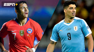 Martín cáceres, jose maría giménez, diego godín, matías viña; Chile Vs Uruguay Group Stage Copa America Watch Espn