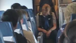 drunk flight attendant passes out during flight