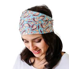 Curly Pups Cowgirl Twist Headband, Dog and Floral Vibes in Green Backdrop