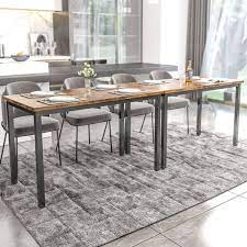 Most rectangular tables seat between four and 10 guests. 120 Inch Dining Room Table Wayfair