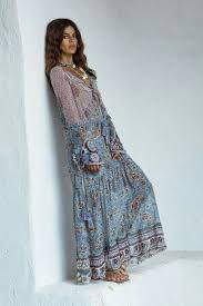 Maxi Boho Style Fall Dress Boho Fashion Boho Outfits Fashion