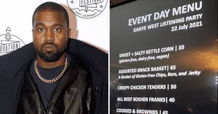 Please download one of our supported browsers. Kanye West S Donda Listening Party Menu Prices Shock Fans They Forgot The Decimals Meaww