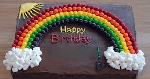 Bug Bug And I Had A Little Trouble Agreeing On A Design For Her 6th Birthday Cake The Party Had No Discernible T 6th Birthday Cakes Holiday Cakes Rainbow Cake