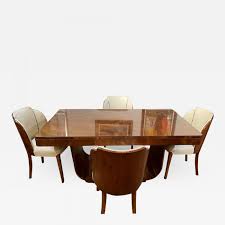 Evansview round dining table your price. Harry Lou Epstein Furniture Co Epstein English Art Deco Dining Table With 6 Cloud Dining Chairs