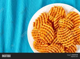 But they actually have holes when chip 1 falls off, the potato itself is left with ridges. Crispy Potato Waffles Image Photo Free Trial Bigstock