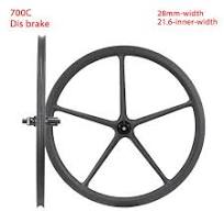 LightCarbon Ultra Light 5-Spoke Carbon Wheels 700C Five ...
