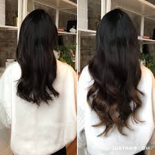 Source high quality products in hundreds of categories wholesale direct from china. 20 Seamless Off Black Balayage Clip Ins 20 180g Black Balayage Luxy Hair Hair Styles