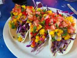 The fish tacos are heavenly!! Fish Tacos Picture Of Flounder S Chowder House Pensacola Beach Tripadvisor
